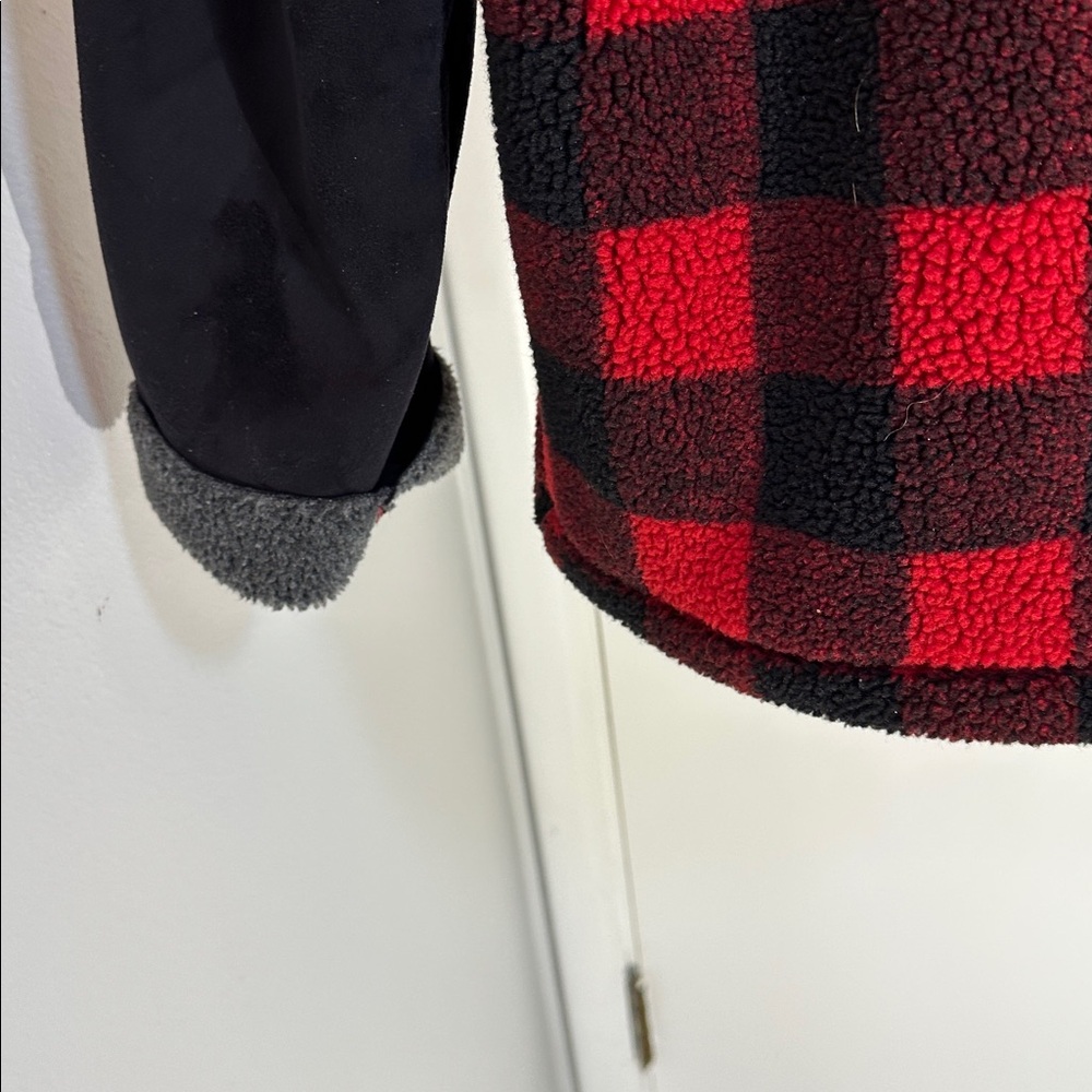 Tommy Hilfiger Fleeced Red & Black Plaid Jacket XL - Picture 9 of 14